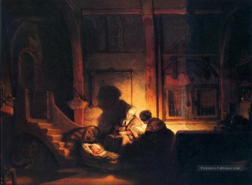 Rembrandt van Rijn œuvres - La nuit de la sainte famille Rembrandt
